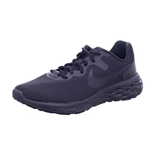 Nike revolution 6, scarpe de gimnastica uomo, iron grey white smoke grey black, 45.5 eu