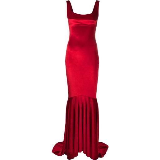 Atu Body Couture velvet mermaid gown - rosso