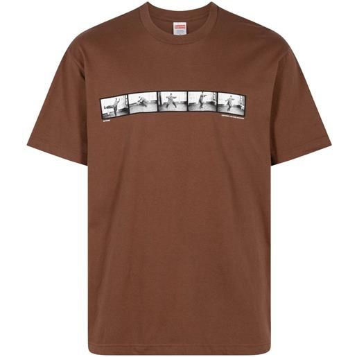 Supreme t-shirt milford graves - marrone