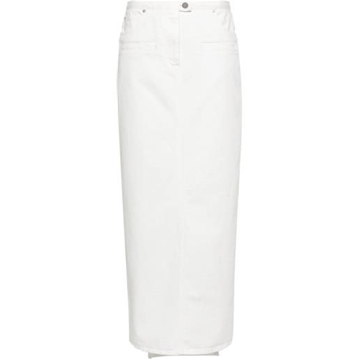 Courrèges heritage cotton skirt - bianco