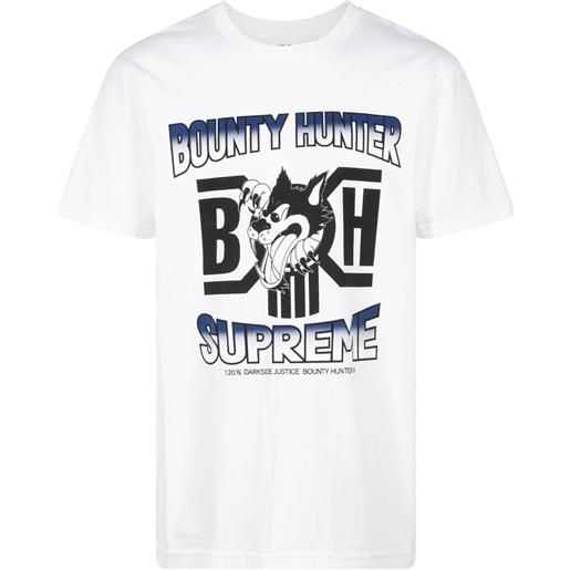 Supreme t-shirt x bounty hunter wolf - bianco