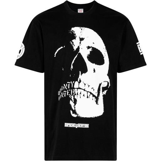 Supreme t-shirt x bounty hunter skulls - nero