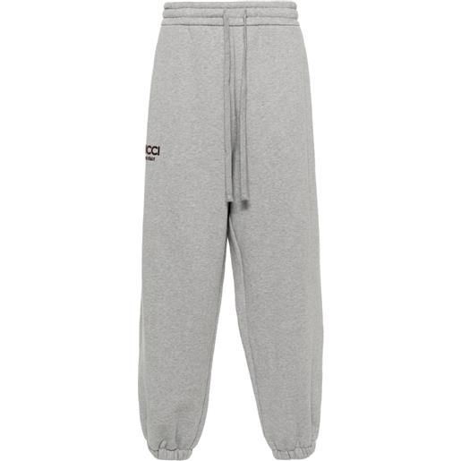 Gucci pantaloni sportivi con stampa - grigio