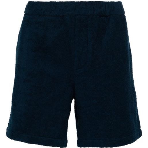 Prada shorts con placca logo - blu