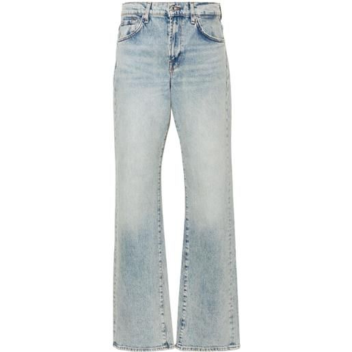 7 For All Mankind jeans dritti a vita alta - blu