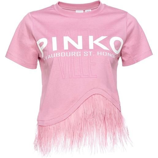 PINKO t-shirt con stampa - rosa