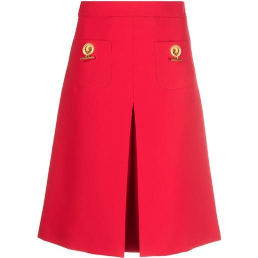 Moschino gonna midi svasata - rosso