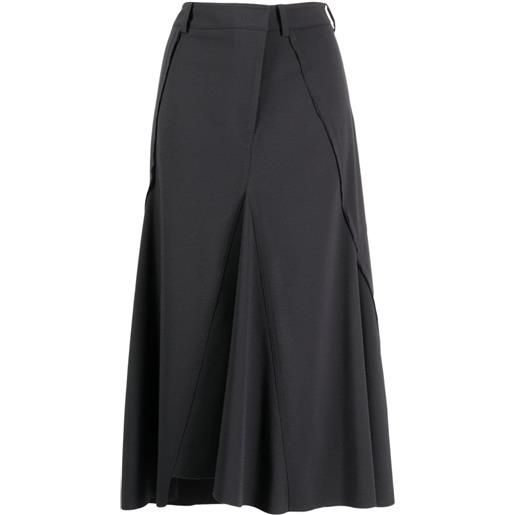 Low Classic high-waist midi skirt - grigio