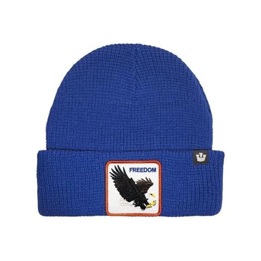 Goorin Bros. cappello cappelli animali cuffia con risvolto beanie falco freedom blu royal