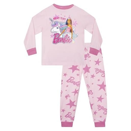 Barbie pigiama pigiamone bambina | pigiamoni bambina | rosa 8-9 anni