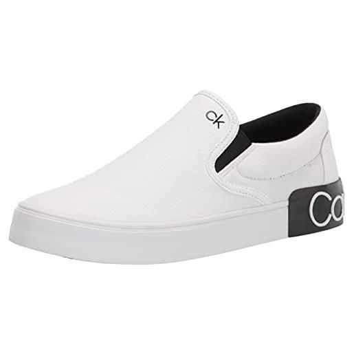 Calvin Klein ryor, scarpe da ginnastica uomo, tela bianca 115, 44 eu