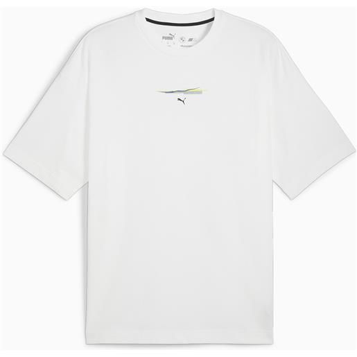 PUMA t-shirt bmw m motorsport lichtenstein, bianco/altro