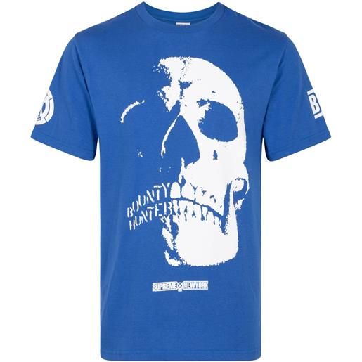 Supreme t-shirt x bounty hunter skulls - blu