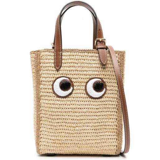 Anya Hindmarch borsa tote con ricamo occhi - toni neutri