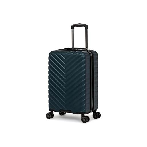 Kenneth Cole Reaction bagaglio espandibile madison square hardside chevron da donna, smeraldo, 28-inch checked, bagaglio espandibile madison square hardside chevron da donna