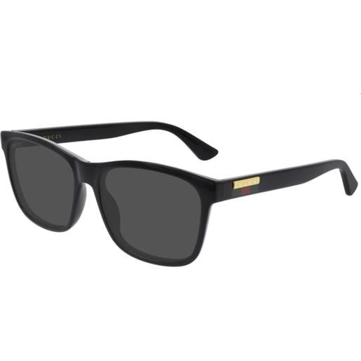 Gucci occhiali da sole Gucci gg0746s 001 001-black-black-grey 57 17