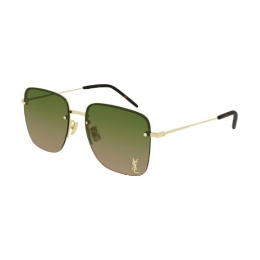 Yves Saint Laurent occhiali da sole Yves Saint Laurent sl 312 m 003 003-gold-gold-green 58 17