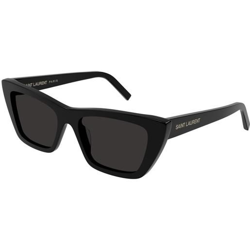 Yves Saint Laurent occhiali da sole Yves Saint Laurent sl 276 mica 032 032-black-black-grey 55 16