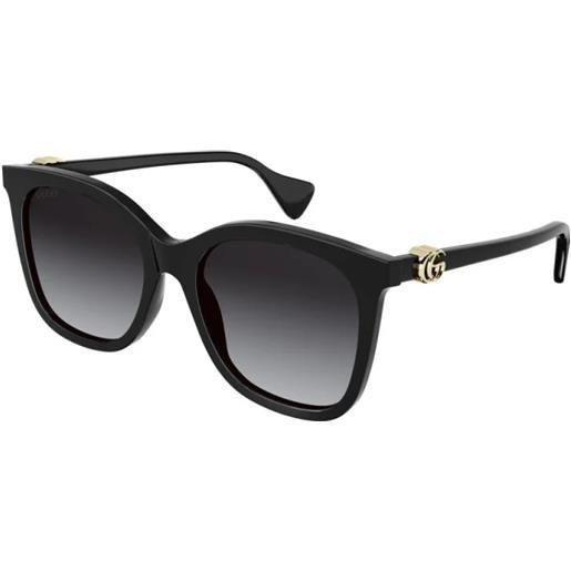 Gucci occhiali da sole Gucci gg1071s 001 001-black-black-grey 55 19
