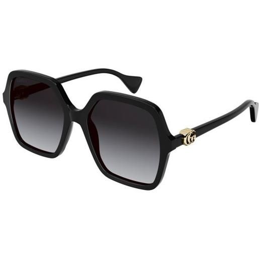 Gucci occhiali da sole Gucci gg1072s 001 001-black-black-grey 56 19