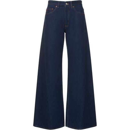 MM6 MAISON MARGIELA jeans larghi vita media in denim di cotone