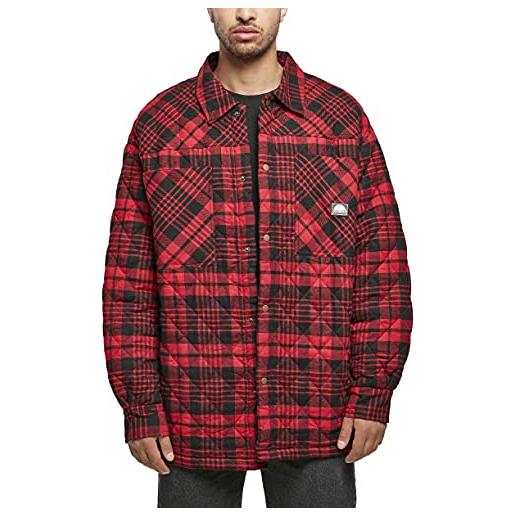 Southpole flannel quilted shirt jacket giacca, sabbia calda, xl uomo