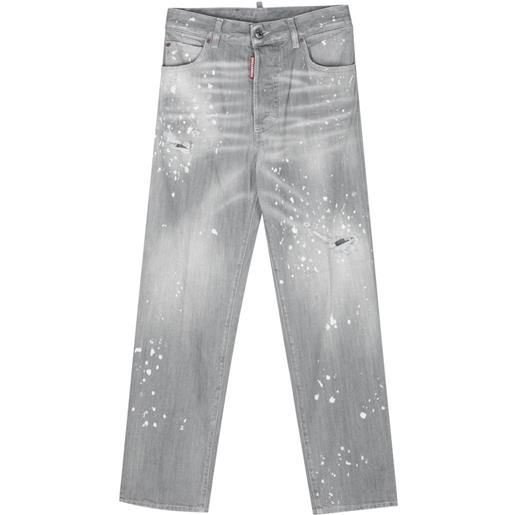 Dsquared2 jeans boston dritti - grigio