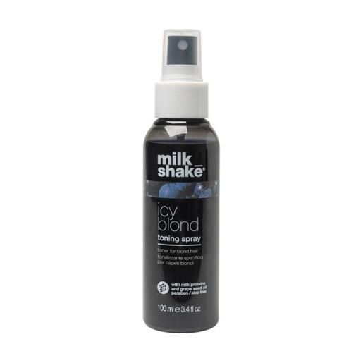 milk_shake icy blond toning spray 100ml novita' 2023 - tonalizzante intensivo anti/giallo per capelli biondi decolorati