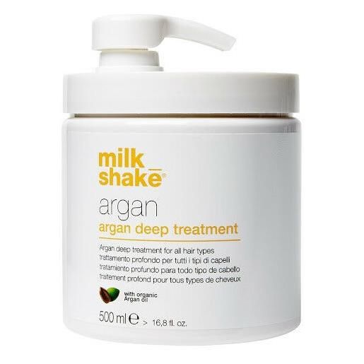 milk_shake argan deep treatment 500ml - trattamento intensivo con olio d'argan per tutti tipi di capelli
