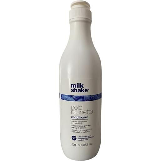 milk_shake cold brunette conditioner 1000ml new - balsamo anti-giallo/arancio capelli castani e scuri