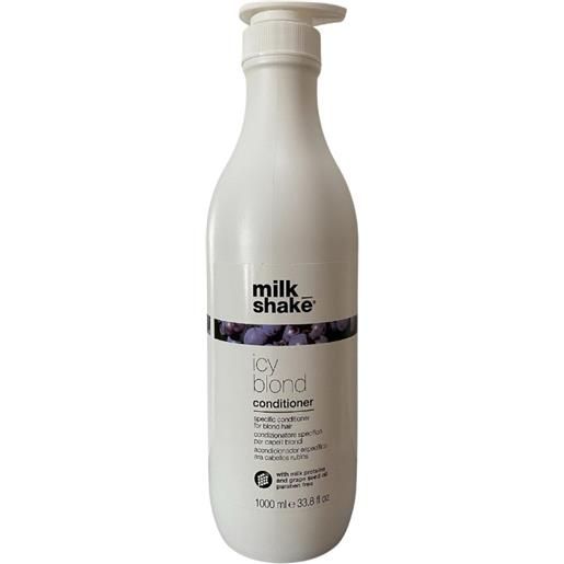milk_shake icy blond conditioner 1000ml new - balsamo anti-giallo capelli biondi decolorati