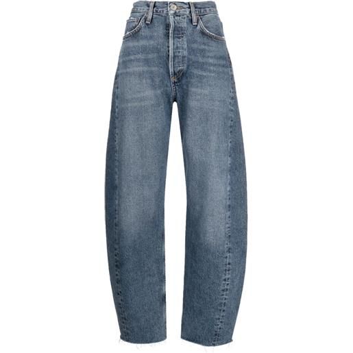 AGOLDE jeans affusolati dara a vita media - blu
