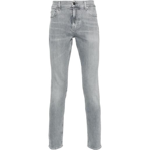 7 For All Mankind jeans skinny paxtyn con vita media - grigio