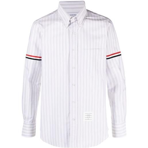 Thom Browne camicia oxford a righe - bianco