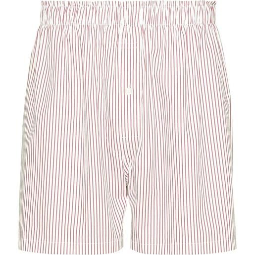 Maison Margiela shorts a righe - rosso
