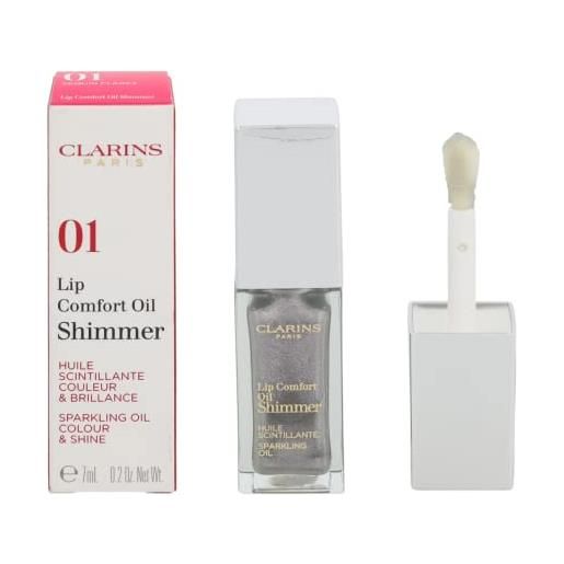 Clarins rossetto lip make up comfort oil shimmer 01 sequin flares