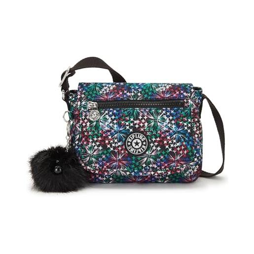 Kipling sabian u-mini borsa con stampa floreale, cross body donna, stella fiore gg, 7.75'' x 6'' x 3.25''
