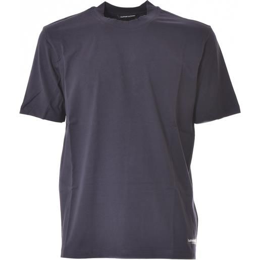 Costume National Contemporary t-shirt in cotone blu navy