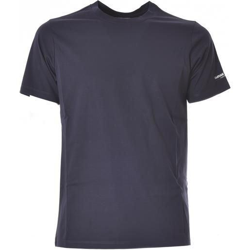 Costume National Contemporary t-shirt elasticizzata blu navy