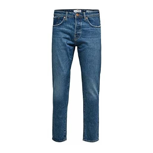 SELECTED HOMME BLUE slhslimtape-toby 3070 m. B st jns u noos jeans, media blu denim, 31 w/32 l uomo