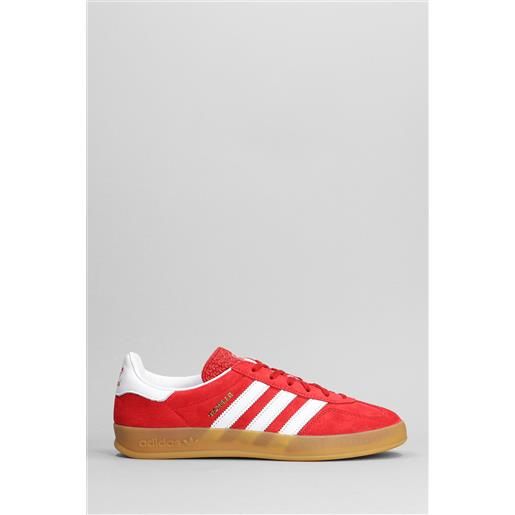Adidas sneakers gazelle indoor in camoscio rosso