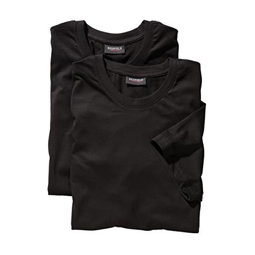 Redfield t-shirt uomo doppelpack oversize nero, 2xl-10xl: 8xl