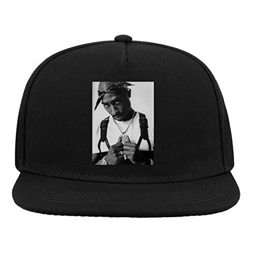 Generic black and white rapper art rap hip hop bandana gangsta cappello da baseball con visiera piatta snapback a 5 pannelli nero