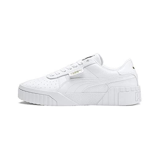 PUMA women's fashion shoes cali wn's trainers & sneakers, PUMA white-PUMA white, 37.5