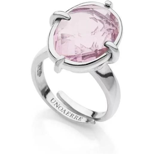 Unoaerre anello donna rosa Unoaerre 2259 regolabile con cristallo bronzo
