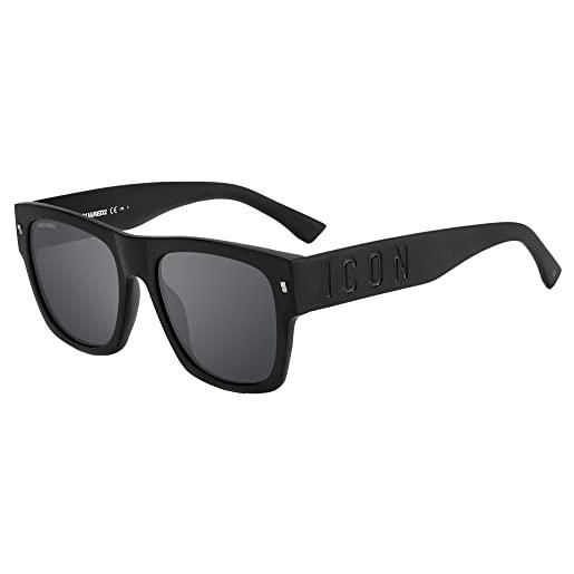 DSQUARED2 icon dsi icon 0004/s 003/t4 matt black sunglasses unisex acetate, standard, 55