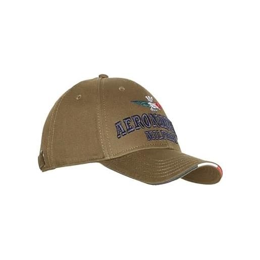 Aeronautica Militare cappello uomo ha1136 cappellino ricamato con dettagli tricolore (blu navy)