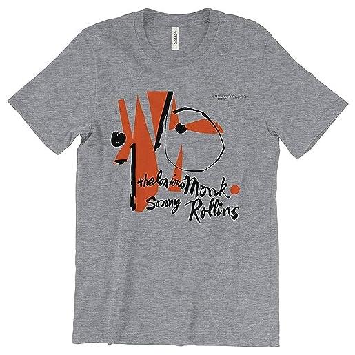 recognize thelonious monk & sonny rollins hi-fi t-shirt - classic jazz musicians grey camicie e t-shirt(large)