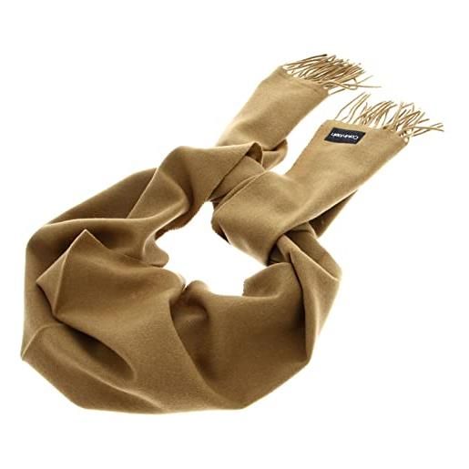 Calvin Klein classic wool scarf caramel