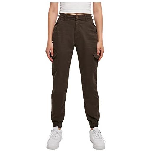 Urban Classics high waist cargo pants, pantaloni donna, beige plain tint, 31